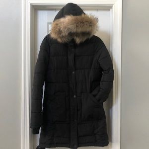 American Eagle Black Long Coat